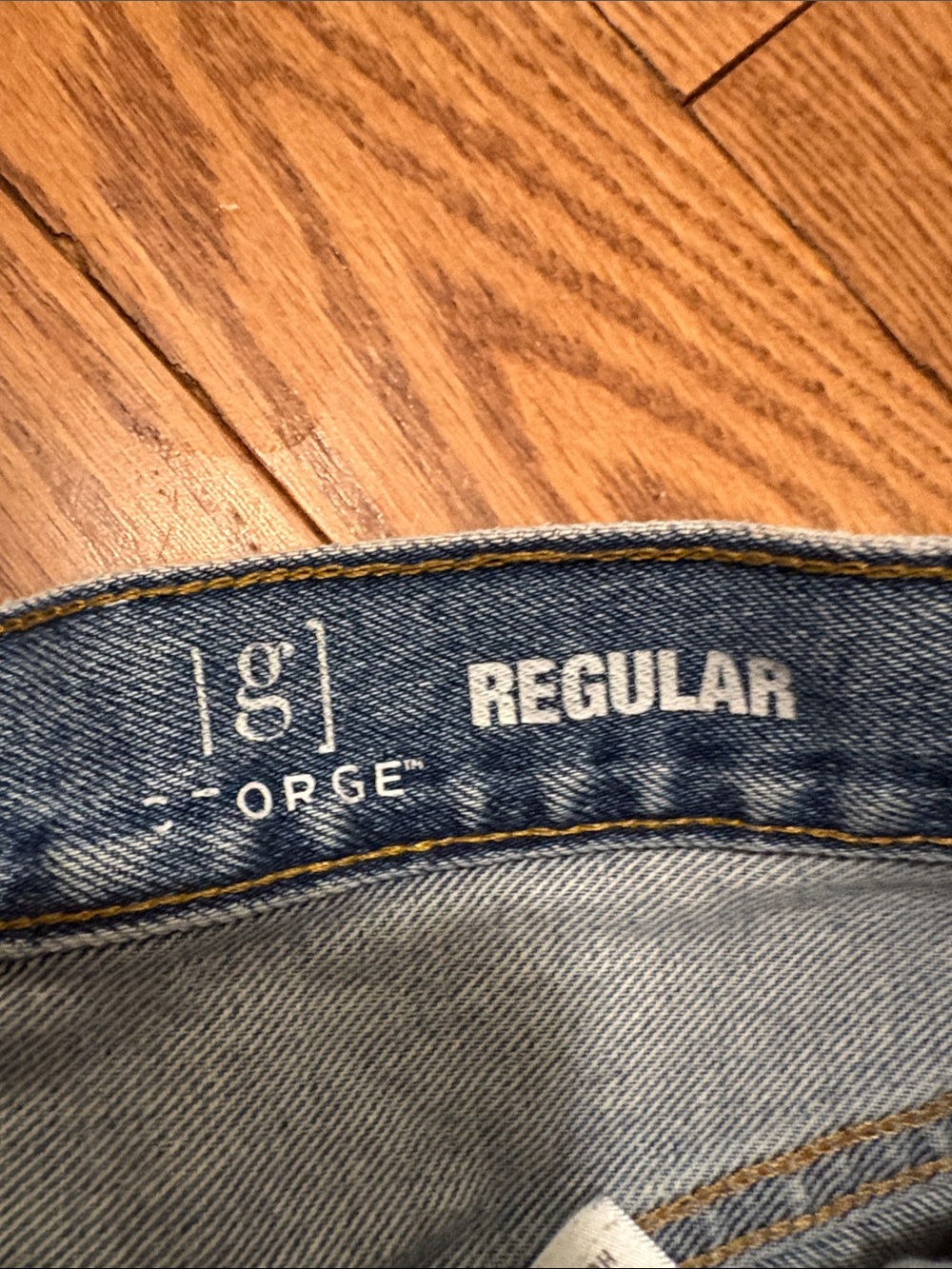 George Men's Relaxed Light Blue Denim Jeans